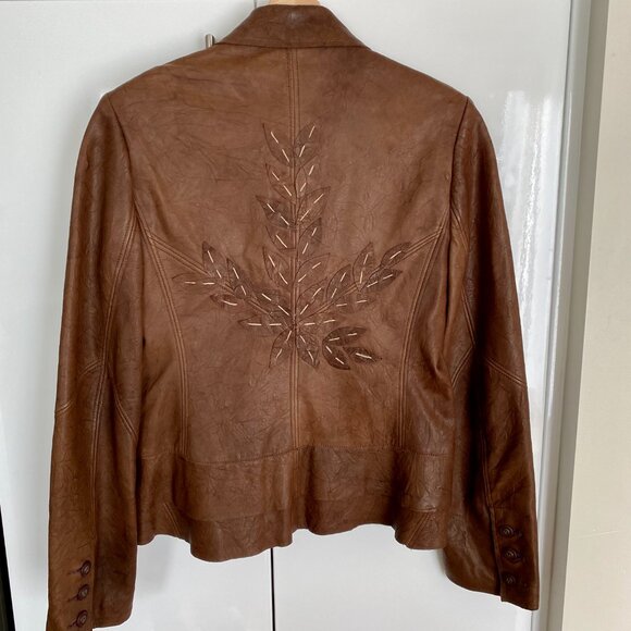 People Like Frank Leather Jacket Sz M - Picture 2 of 10